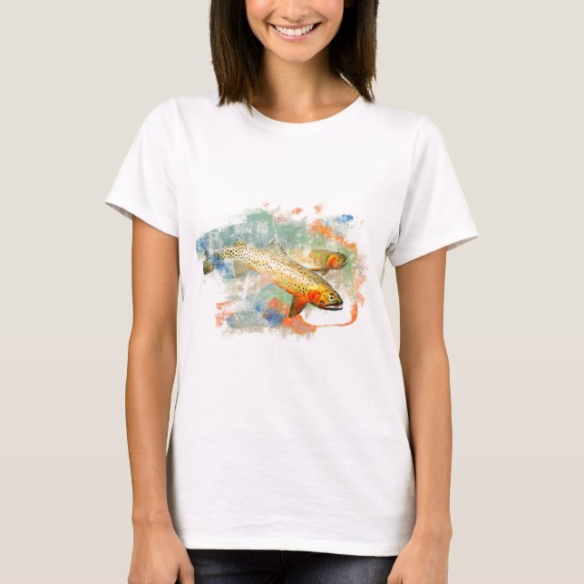 Halsabschneiderische Forelle T-Shirt (Vorderseite)