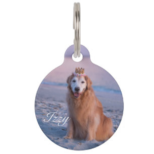 Halsband-ID-Anhänger mit individuellem Foto Haustiermarke