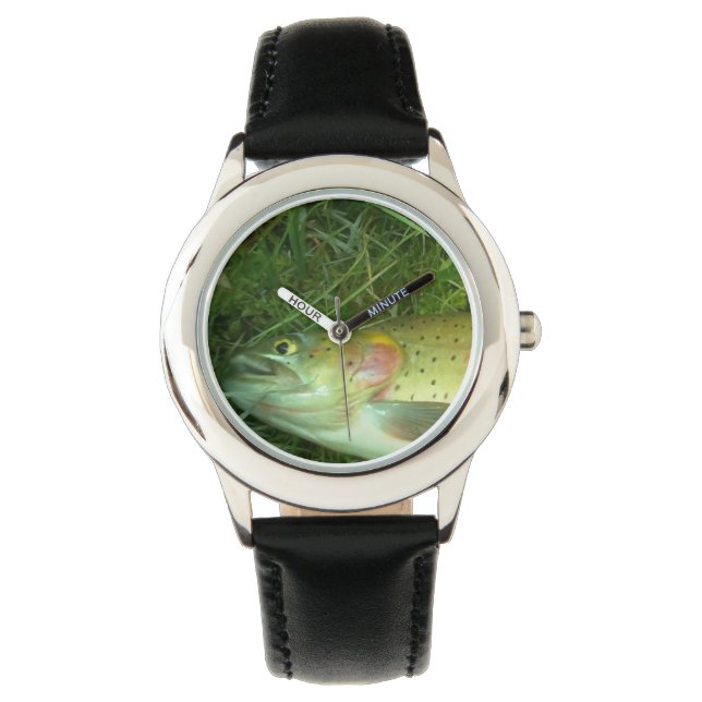 Halsforelle, Fliegenfliegenwache Armbanduhr (Vorderseite)