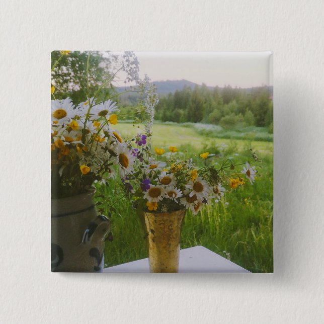 Hälsingland - Schweden Button (Vorderseite)