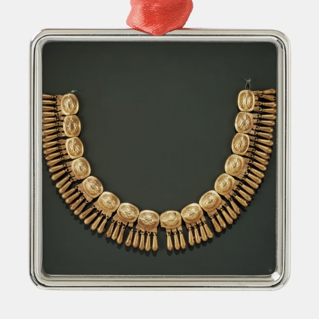 Halskette Silbernes Ornament (Vorne)