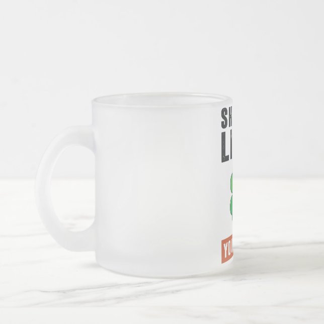 Halsleber Mattglastasse (Links)