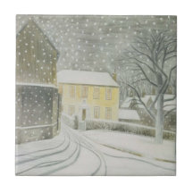 Halstead Road in Snow (von Eric Ravilious)