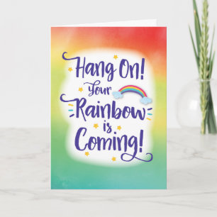 Halt an! Dein Regenbogen kommt! Karte