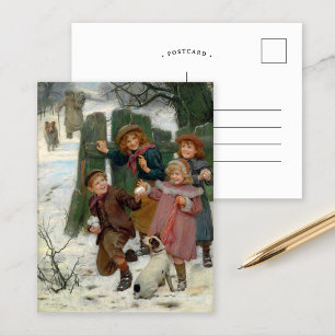 Halt auf, hier kommt er   Arthur John Elsley Postkarte