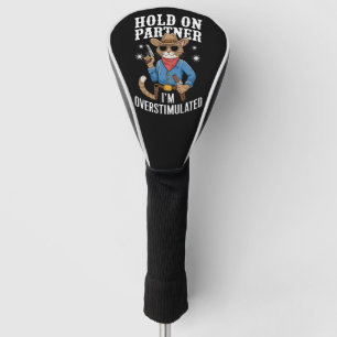 Halt auf Partner Ich bin überstimulierter Retro-We Golf Headcover