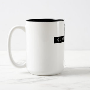 Halt deine Aberglauben aus meinem Leben heraus! Zweifarbige Tasse