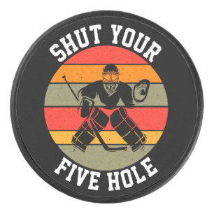 Halt deine fünf Hockey-Goalie Eishockey Puck
