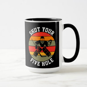 Halt deine fünf Hockey-Goalie Tasse