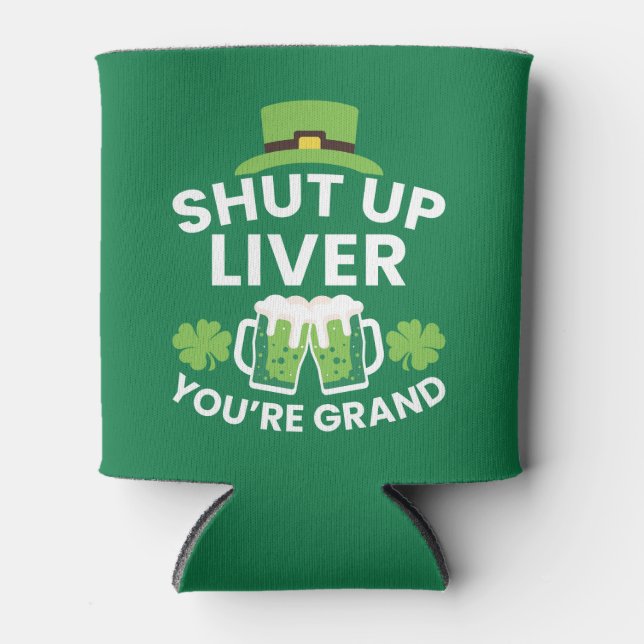 Halt den Fleck! Du bist Grand Funny St. Patrick's  Dosenkühler (Vorderseite)