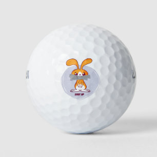 Halt Den Mund Kaninchen Lustiges Sarkastisches Com Golfball