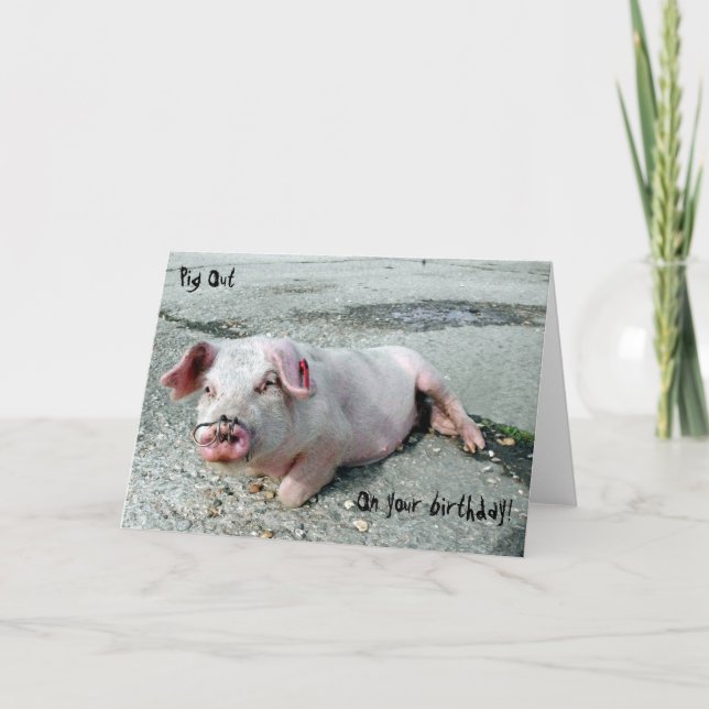 Halt dich zum Geburtstag aus! Karte (Vorderseite)