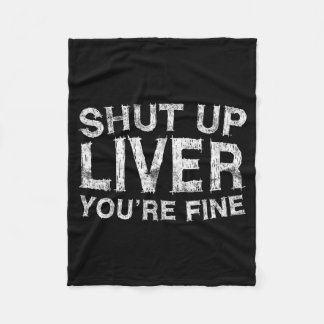 Halt Die Klappe Leber Feines Shirt Lustige Männer Fleecedecke