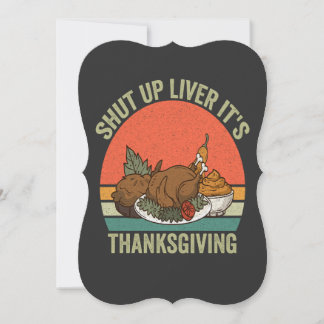 Halt die Leber! Es ist Erntedank Funny Turkey Retr