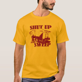 Halt die Schnauze und fegen Sie T-Shirt