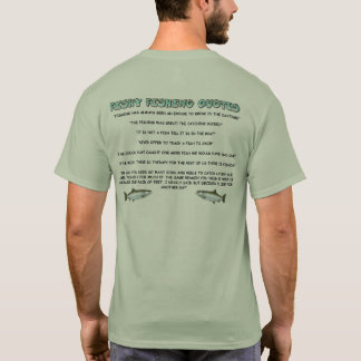 Halt die Schnauze und Lager-Fischen-Zitate T-Shirt