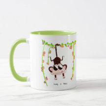 Halt Durch Affe – Süße Motivations-Tasse
