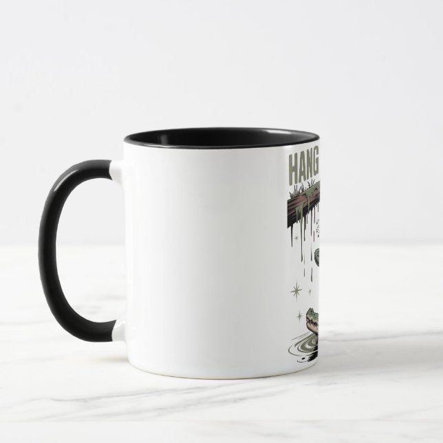 Halt Durch, Es Wird Schlimmer – Lustiger Frosch &  Tasse (Links)