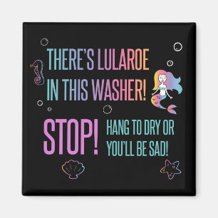 Halt! Magnetkarte Lula Sorgfalt zur Waschmaschine Magnet