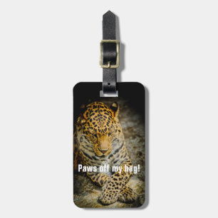 Halt meine Tasche ab! Leopard-Gepäckanhänger Gepäckanhänger