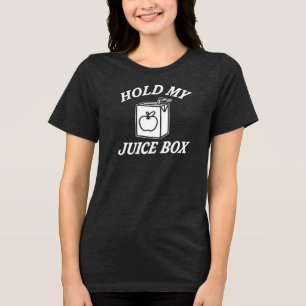 HALT MEINEN SAFTKARTON Tri-Blend SHIRT