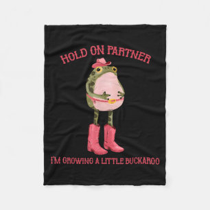 Halt Partner Ein Kleiner Buckaroo-Frosch Wächst Fleecedecke