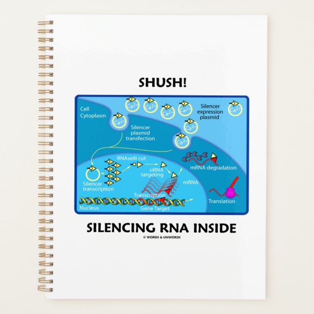 Halt! Silencing RNA Inside Biology Spaß Planer (Vorderseite)
