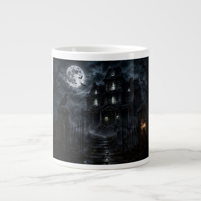Halt – Spukhaus Jumbo-Tasse (Vorderseite)