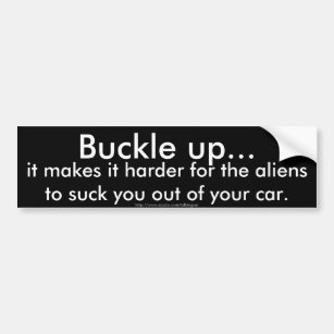 Halte dich auf... macht es für die Alien schwierig Autoaufkleber