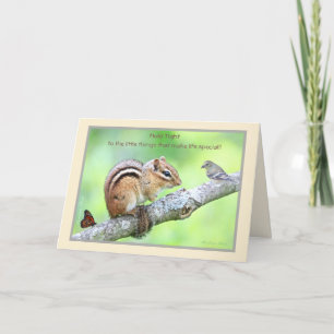 Halte die Kleinigkeiten fest: Chipmunk-Karte Karte