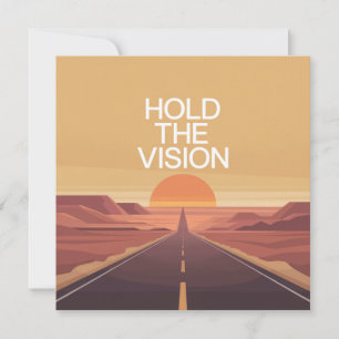 Halte die Vision Einladung