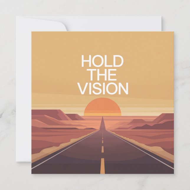 Halte die Vision Einladung (Vorderseite)