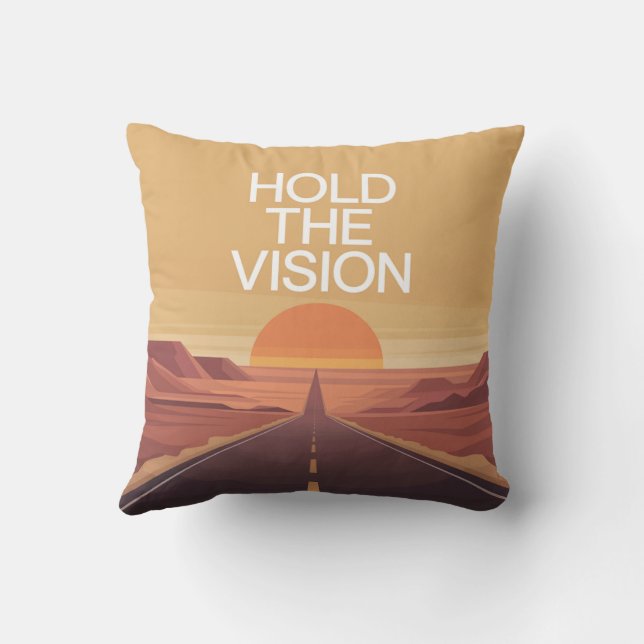 Halte die Vision Kissen (Rückseite)