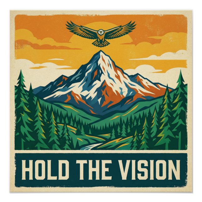Halte die Vision Poster (Vorderseite)