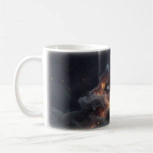 🌌 Halte die Welt Kosmischer Leuchtender Hände Bec Kaffeetasse