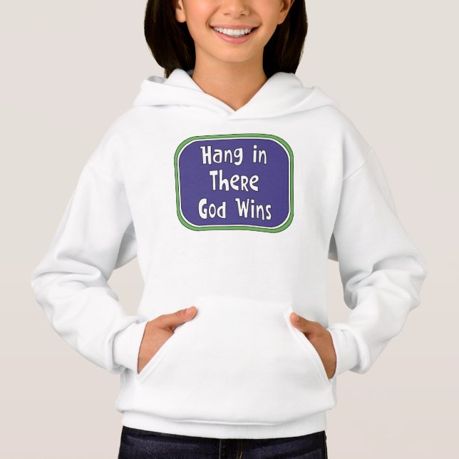 Halte durch - Gott siegt Hoodie (Vorderseite)