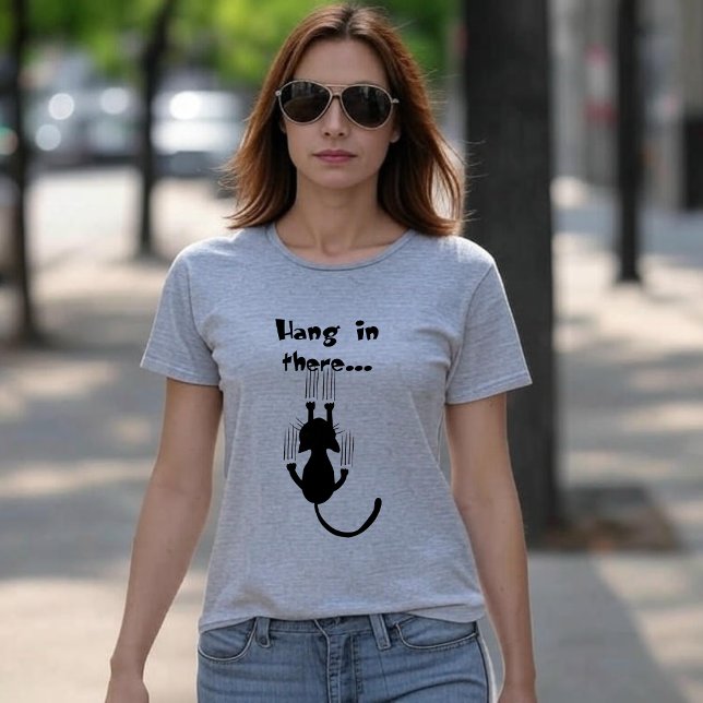 Halte Durch Katze T-Shirt (Von Creator hochgeladen)