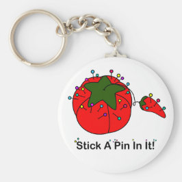 Halte ein Button drin! (NähTomate) Schlüsselanhänger