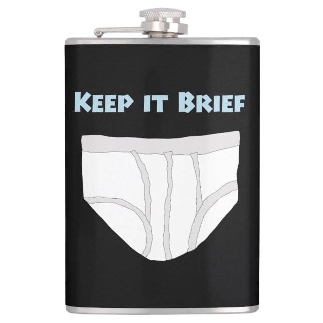 Halte es kurz flachmann (Vorderseite)