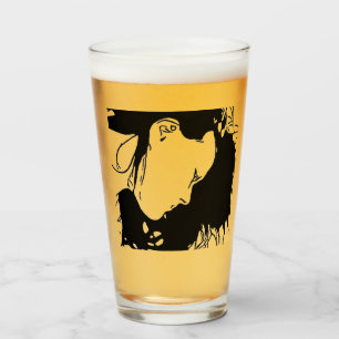 Halte ihr Haar zurück Glas