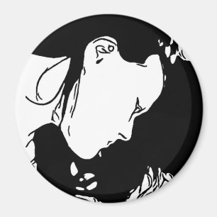 Halte ihr Haar zurück Magnet