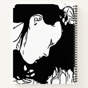 Halte ihr Haar zurück Notizbuch