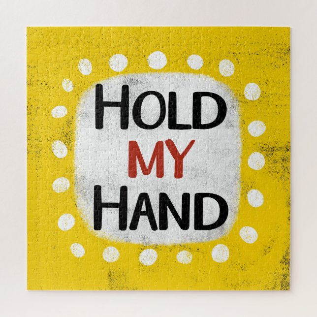 Halte mein Hand-Jigsaw-Puzzle (Vertikal)