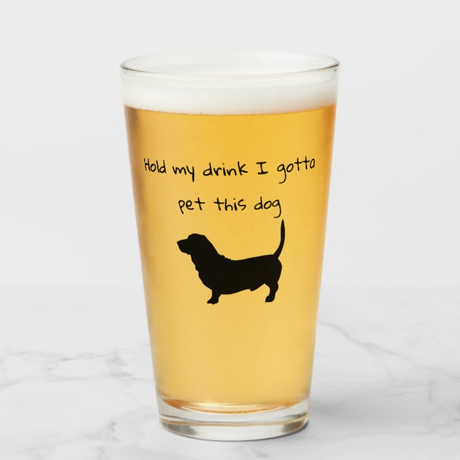 Halte meine Tasse, die ich gottesüße, diese Baseba Glas (Vorne (Gefüllt))