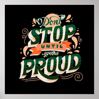 Halte nicht auf poster