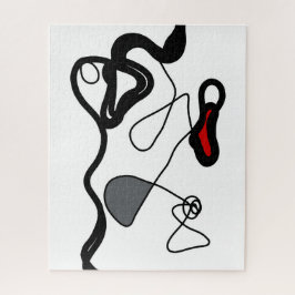 Haltemuster: Abstrakt schwarz, weiß, grau und rot