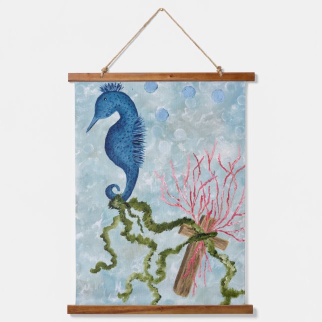 Halten am Kreuz Wandteppich Mit Holzrahmen (Vorderseite)