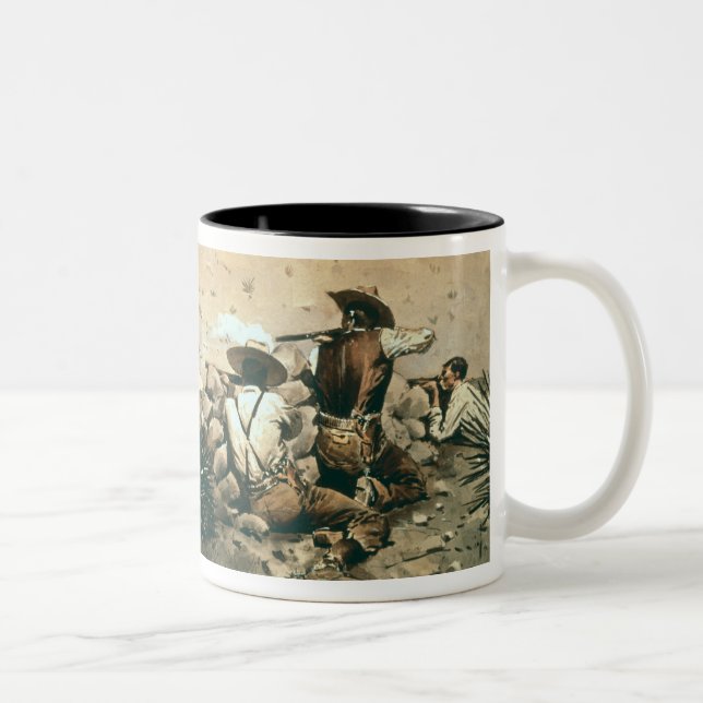 "Halten", c.1900 (Öl auf Leinwand) Zweifarbige Tasse (Rechts)