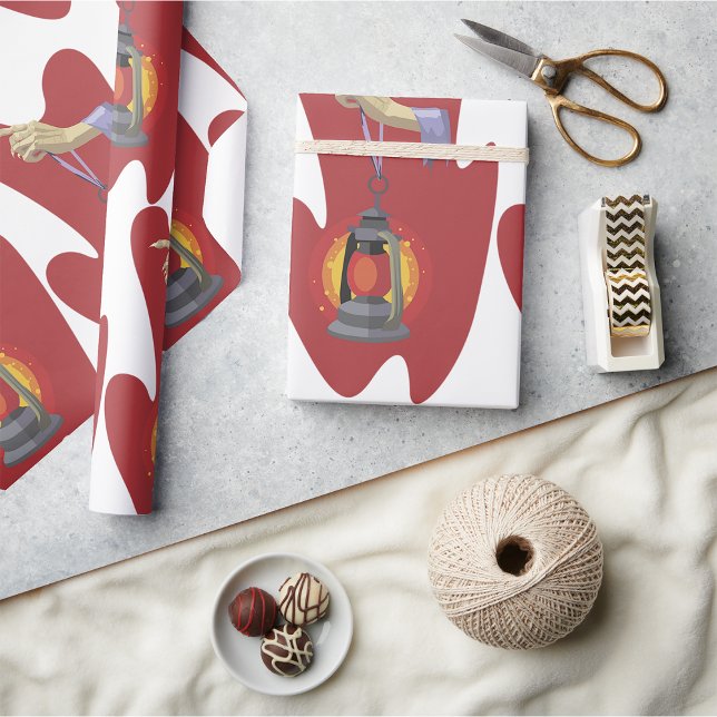 Halten einer Laterne Geschenkpapier (Von Creator hochgeladen)