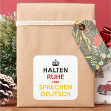 Halten Ruhe und SpæDeutsch